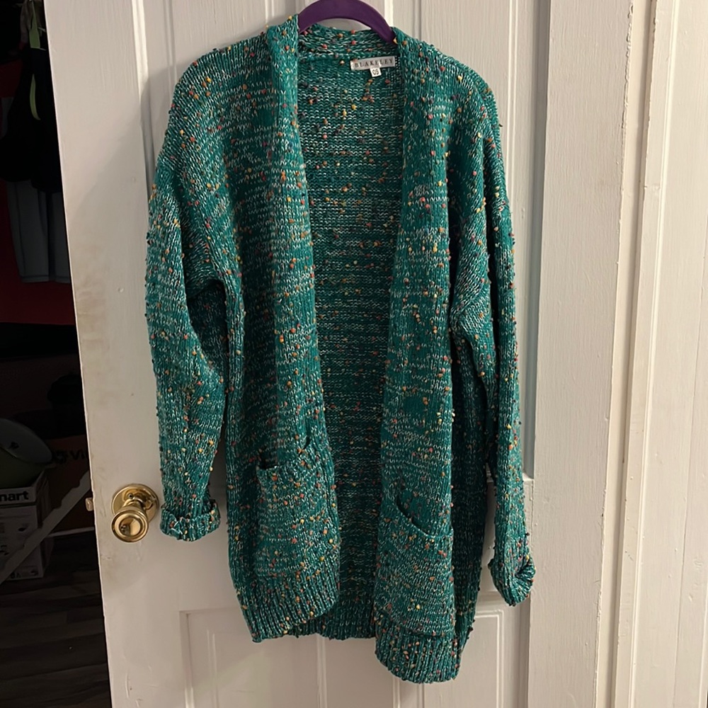Oversized swear cardigan